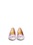 Figure View - Click To Enlarge - CHARLOTTE OLYMPIA - 'Kitty' marble print leather flats