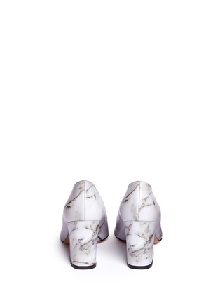 Back View - Click To Enlarge - CHARLOTTE OLYMPIA - 'Vendome' marble print leather pumps