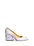 Main View - Click To Enlarge - CHARLOTTE OLYMPIA - 'Vendome' marble print leather pumps