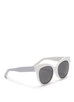 Figure View - Click To Enlarge - BLANC & ECLARE - 'Paris' polka dot print temple acetate sunglasses
