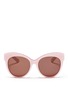 Main View - Click To Enlarge - BLANC & ECLARE - 'Paris' pearlescent acetate cat eye sunglasses