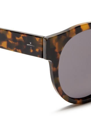 Detail View - Click To Enlarge - BLANC & ECLARE - 'Shanghai' shell effect acetate round sunglasses