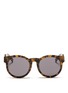 Main View - Click To Enlarge - BLANC & ECLARE - 'Shanghai' shell effect acetate round sunglasses