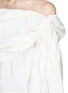 Detail View - Click To Enlarge - 72722 - 'Rosetti' off shoulder side ribbon silk top