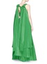 Back View - Click To Enlarge - 72722 - 'Thumper' button detail silk gown