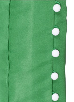Detail View - Click To Enlarge - 72722 - 'Oboe' button detail silk pants
