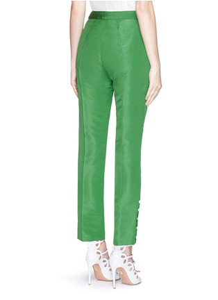Back View - Click To Enlarge - 72722 - 'Oboe' button detail silk pants