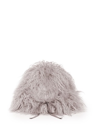 Back View - Click To Enlarge - STELLA MCCARTNEY - 'Fur Free Fur' drawstring trapper hat