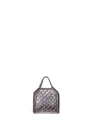 Back View - Click To Enlarge - STELLA MCCARTNEY - Falabella' tiny crossbody chain tote