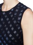Detail View - Click To Enlarge - ERDEM - 'Indra' grid fil coupé dress