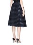 Back View - Click To Enlarge - ERDEM - 'Ina' grid fil coupé skirt