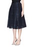 Front View - Click To Enlarge - ERDEM - 'Ina' grid fil coupé skirt