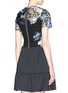 Back View - Click To Enlarge - ERDEM - 'Emiko' floral embroidery organza top