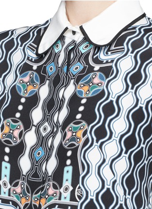 Detail View - Click To Enlarge - PETER PILOTTO - 'Ace' digital pinball print silk shirt dress