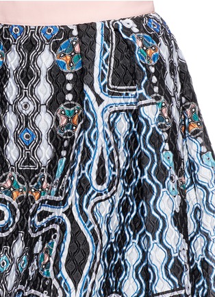 Detail View - Click To Enlarge - PETER PILOTTO - 'Circle' pinball print crinkle twill skirt
