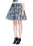 Front View - Click To Enlarge - PETER PILOTTO - 'Circle' pinball print crinkle twill skirt
