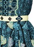 Detail View - Click To Enlarge - PETER PILOTTO - 'Kinetic' atom jacquard strapless flare dress