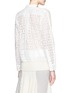 Back View - Click To Enlarge - SACAI LUCK - Wool knit broderie anglaise combo sweater