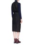 Figure View - Click To Enlarge - SACAI LUCK - Detachable collar broderie anglaise sweater combo dress