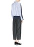 Figure View - Click To Enlarge - SACAI LUCK - Pinstripe shirt back sweater