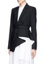 Front View - Click To Enlarge - THEORY - 'Jester' asymmetric pleat hem jacket