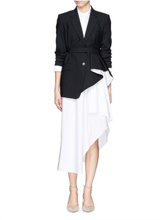 Figure View - Click To Enlarge - THEORY - 'Jester' asymmetric pleat hem jacket