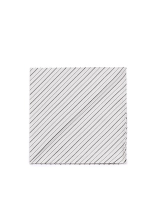 Main View - Click To Enlarge - ARMANI COLLEZIONI - Diagonal stripe silk pocket square