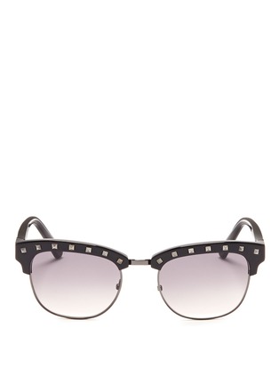 Main View - Click To Enlarge - VALENTINO GARAVANI - Rockstud brow bar sunglasses