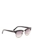Figure View - Click To Enlarge - VALENTINO GARAVANI - Rockstud brow bar sunglasses