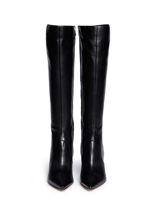 Figure View - Click To Enlarge - GIANVITO ROSSI - Point toe leather boots