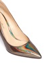 Detail View - Click To Enlarge - GIANVITO ROSSI - Holographic leather pumps