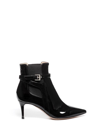 Main View - Click To Enlarge - GIANVITO ROSSI - Patent leather Chelsea boots