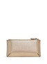 Figure View - Click To Enlarge - ANYA HINDMARCH - 'Expense' large metallic leather pouch