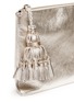 Detail View - Click To Enlarge - ANYA HINDMARCH - 'Georgiana' tassel leather zip clutch