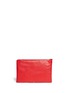 Back View - Click To Enlarge - ANYA HINDMARCH - 'Georgiana Daz' embossed leather tassel zip clutch