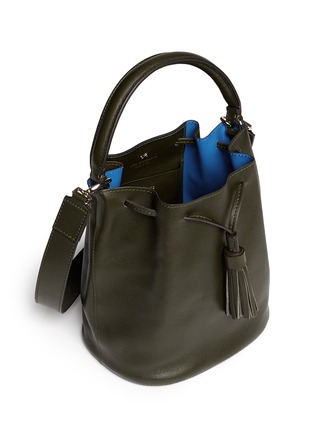 Detail View - Click To Enlarge - ANYA HINDMARCH - 'Vaughan Crossbody' leather bucket bag