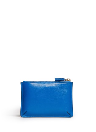 Figure View - Click To Enlarge - ANYA HINDMARCH - 'Happy Birthday Loose Pocket' small leather pouch