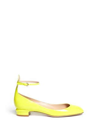 Main View - Click To Enlarge - VALENTINO - Patent leather ankle strap pumps