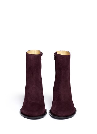 Figure View - Click To Enlarge - ANN DEMEULEMEESTER - Suede ankle boots