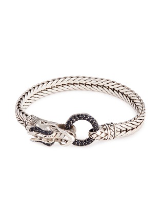 Main View - Click To Enlarge - JOHN HARDY - Sapphire silver Naga weave effect chain bracelet