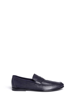Main View - Click To Enlarge - HARRYS OF LONDON - 'James' soft leather penny loafers