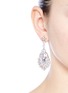 Figure View - Click To Enlarge - CZ BY KENNETH JAY LANE - Cubic zirconia dreamcatcher drop earrings