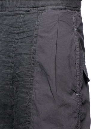 Detail View - Click To Enlarge - THE VIRIDI-ANNE - Dropped crotch gauze shorts