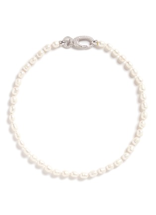Main View - Click To Enlarge - CZ BY KENNETH JAY LANE - Cubic zirconia pavé faux pearl necklace