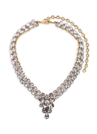 Main View - Click To Enlarge - ERICKSON BEAMON - 'Parlor Trick' 24k gold plated Swarovski crystal necklace