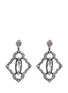 Main View - Click To Enlarge - CZ BY KENNETH JAY LANE - Cubic zirconia centre stone pavé frame drop earrings