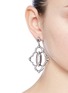 Figure View - Click To Enlarge - CZ BY KENNETH JAY LANE - Cubic zirconia centre stone pavé frame drop earrings