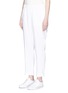Front View - Click To Enlarge - JAMES PERSE - Elastic waist linen canvas pants