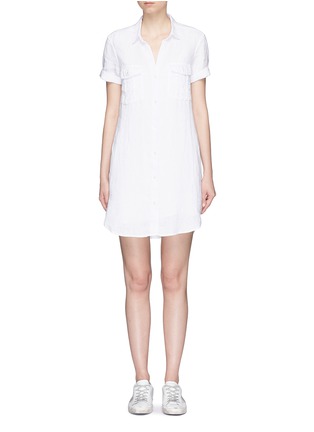 Main View - Click To Enlarge - JAMES PERSE - 'Utility' linen shirt dress