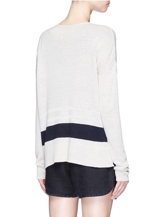 Back View - Click To Enlarge - JAMES PERSE - Stripe silk blend sweater